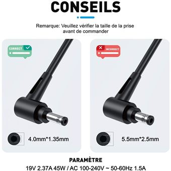 ASUS1 Chargeur ASUS 45W