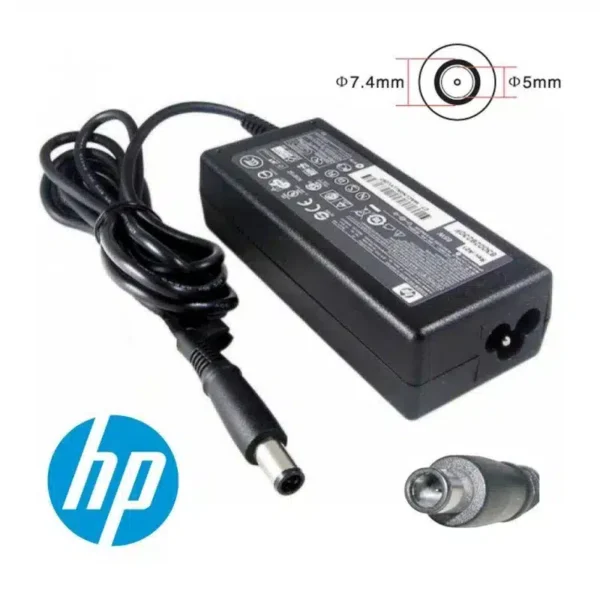 Chargeur-HP-65W-608425-002-yaratech.ma_ HP Chargeur 65W Avec Cable Noir