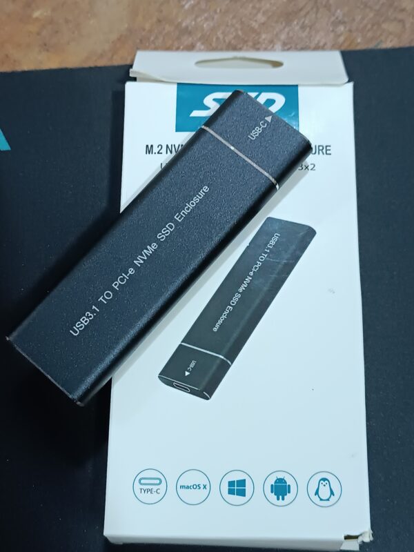 Boitier Externe Pour disque dur SSD M.2 NVME / NOIR